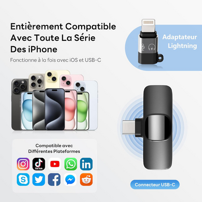 Microcravate Sans Fil (pour iPhone et Android)