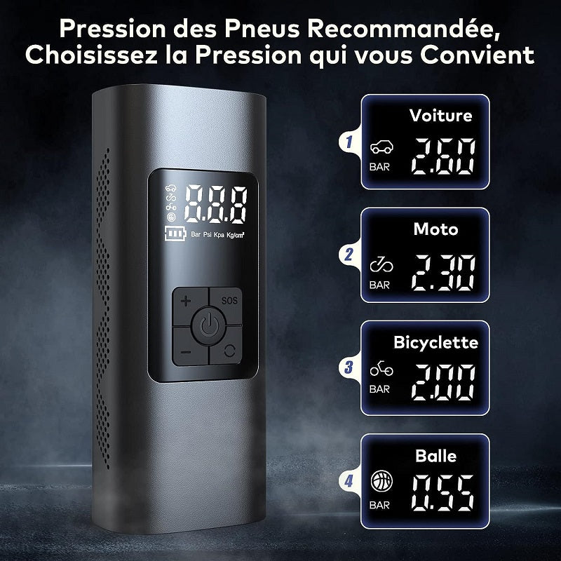 Pompe à Air Portable Avec Pression Digitale